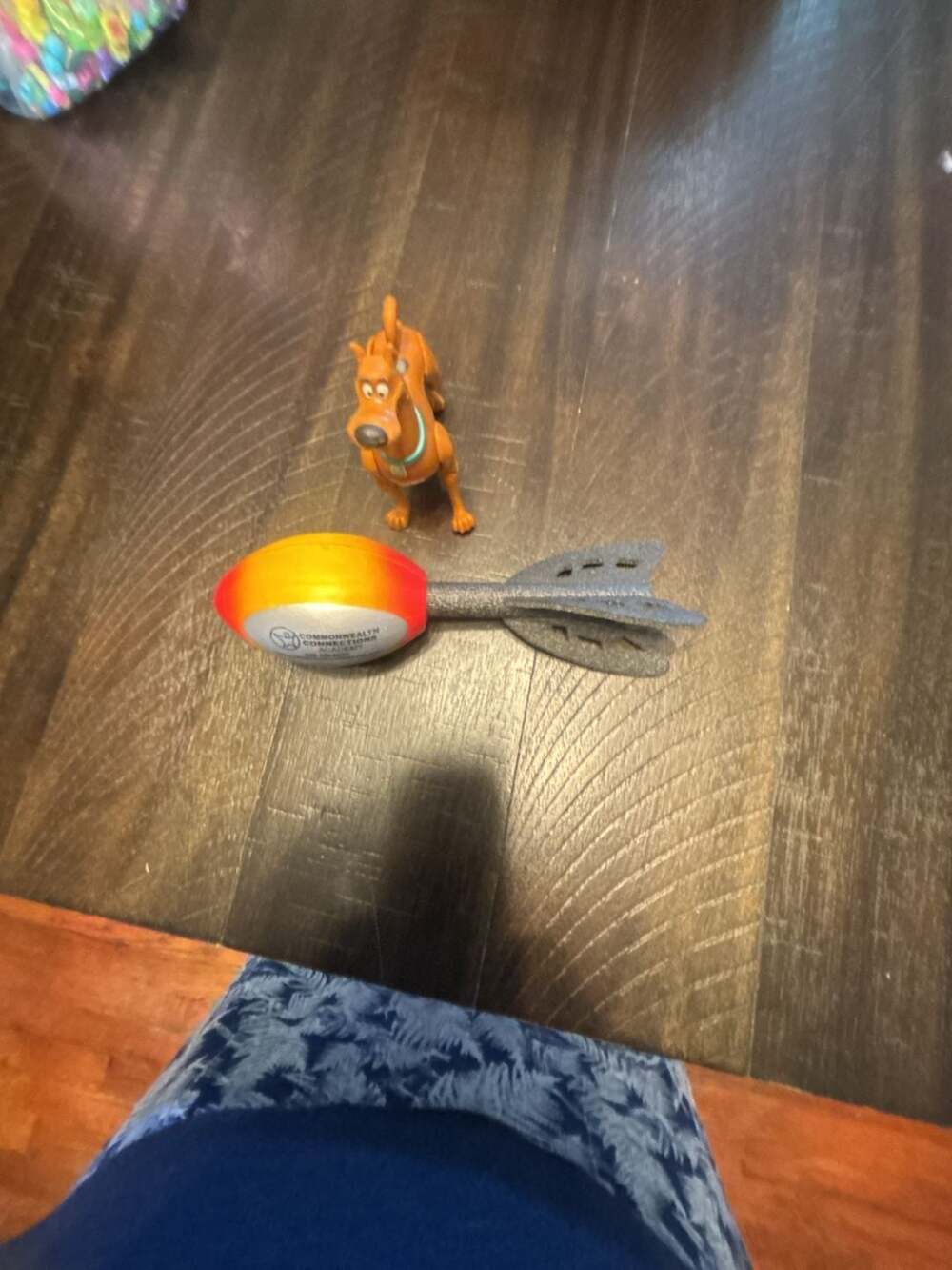 Scooby-Doo Action Figure and Promotional Foam Dart Football Rocket Toy